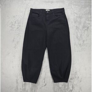 L'AGENCE Krista Jeans Women's Size 30 High Rise Tapered Leg Saturated Black EUC